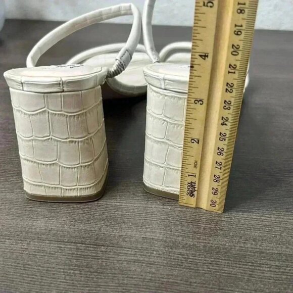NEW Steve Madden Lilah Heeled Sandals, Bone White, Size 10 - Picture 7 of 10